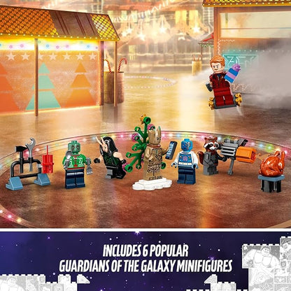LEGO Marvel Studios’ Guardians of The Galaxy 2022 Advent Calendar 76231 Building Toy Set and Minifigures for Kids Boys and Girls Ages 6+ (268 Pieces)