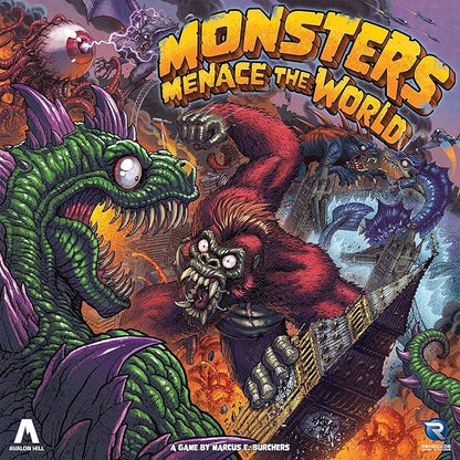 Renegade Game Studios Monsters Menace the World Strategy Board Game with Miniatures 2-4 Players Ages 14+