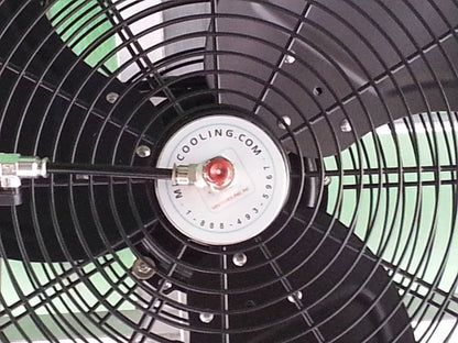 Black 18 Inch Misting Fan - Patio Outdoor Mist Fan For Residential, Restaurant and Commercial Use