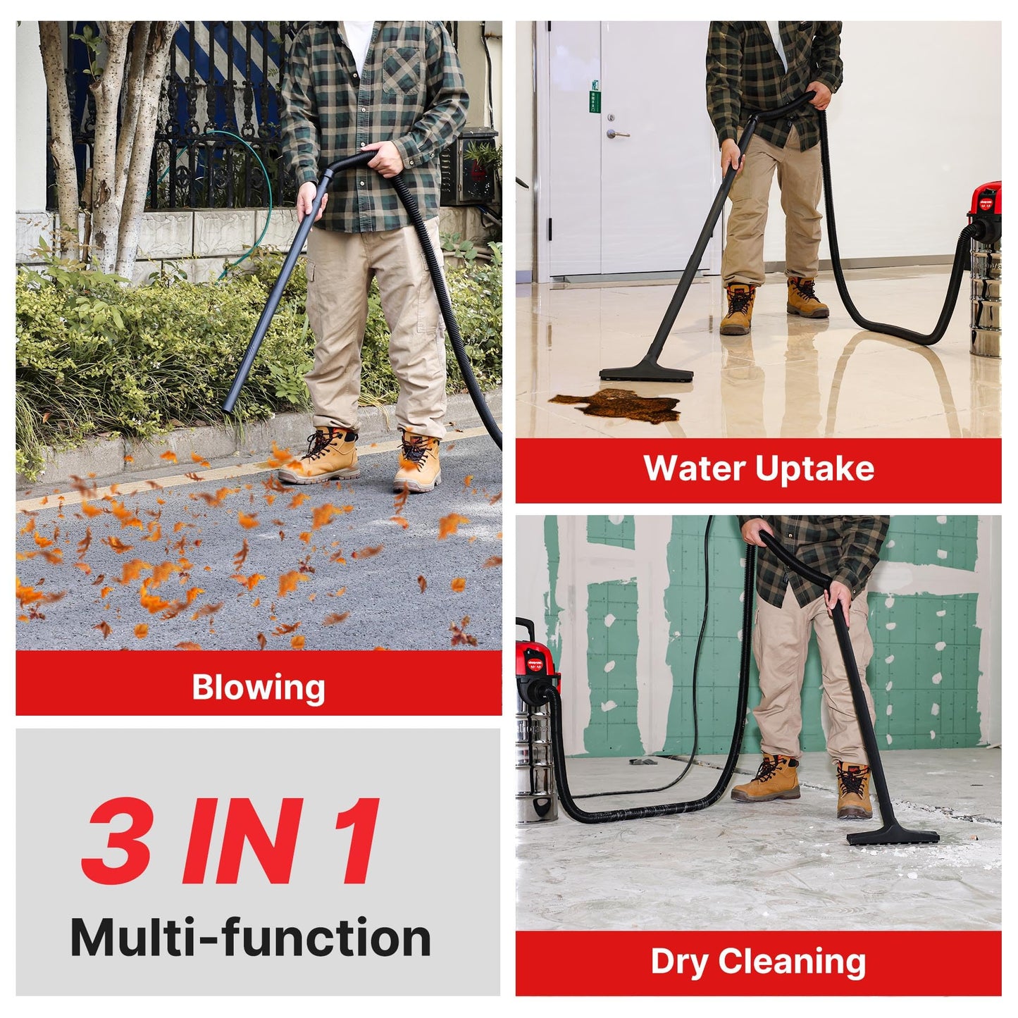 Shop-Vac 6 Gallon 4.0 Peak HP Wet/Dry Vacuum, Wall Mountable Compact Shop Vacuum with Up to 20 ft Extra Long Hose & Accessories - Ideal for Jobsite, Garages, Car & Workshops