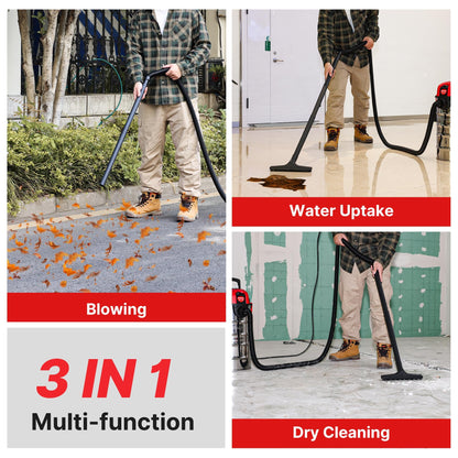 Shop-Vac 6 Gallon 4.0 Peak HP Wet/Dry Vacuum 1-1/4’’ Swivel Brush, 2 Pack