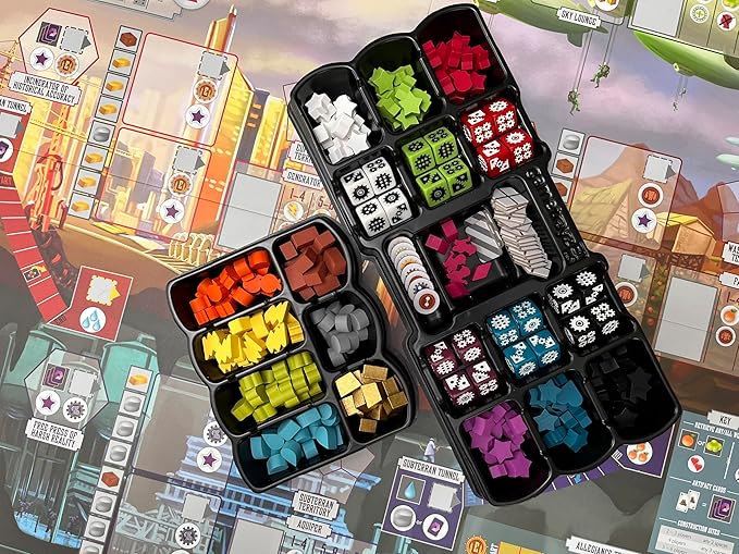 Stonemaier Games: Euphoria: Build a Better Dystopia (Base Game) by Jamey Stegmaier &amp Alan Stone | Competitive Dice Worker Placement Strategy Board Game for Adults &amp Family | 2-6 Players 60 Mi