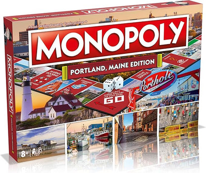 Monopoly Board Game Portland ME Edition: 2-6 Players Family Board Games for Kids and Adults Board Games for Kids 8 and up for Kids and Adults Ideal for Game Night