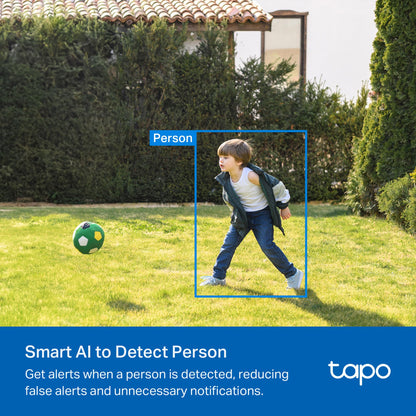 Tapo SolarCam C403 Kit, Outdoor Battery Camera w/Solar Panel, Wireless, 1080P, Free Person Detection, SD/Cloud Storage, Color Night Vision, Built-in Spotlights & Alarm, No Hub Needed, Black