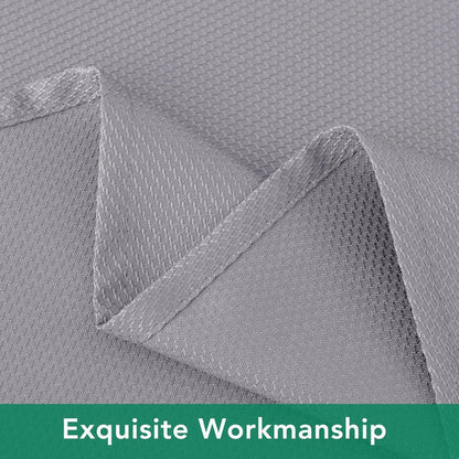 Biscaynebay Textured Fabric Round Tablecloths 70", Silver Grey Water Resistant Table Cloth Circle Folding Table Covers for Dining, Kitchen, Wedding, Parties etc Machine Washable