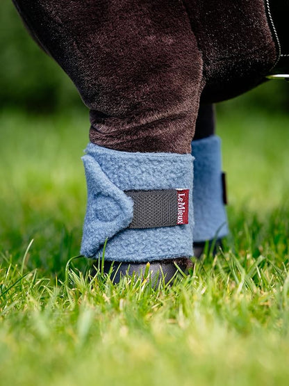 LeMieux Toy Pony Bandages for Toy Pony - Fleece - Simple Fastening - Suitable for Ages 3 Years + - Ice Blue