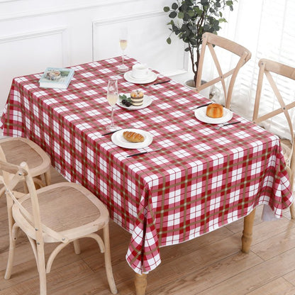 Walrus Heavy Duty Vinyl Tablecloth with Flannel Backing Waterproof Oil-Proof Plastic Table Cloth Stain-Resistant Wipeable Rectangle or Square Table Cover for Indoor and Outdoor (Lattice,54x54 Inch)