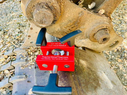 1/2" ISO 16028 Flat Face Skid Steer Female Hydraulic Quick Coupler Pressure Decompression Relief Release Tool by Tractor Relief Tool™