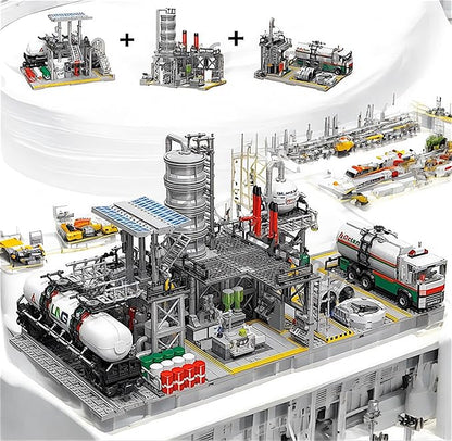 General Jim's Chemical Laboratory and Natural Gas Loading Station - City Modular Building Blocks MOC Bricks Set | Compatible with Lego City Sets and All Major Brands (Natural Gas Loading Station)