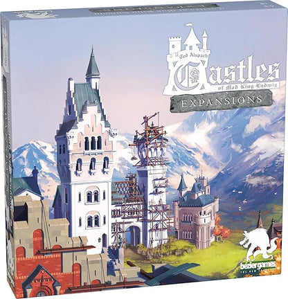 Castles of Mad King Ludwig Expansions – Massive Modular Add-On with Renovations Secret Passages Moats Towers Royal Decrees Swan Tokens &amp 5th Player Support for Ultimate Castle-Building