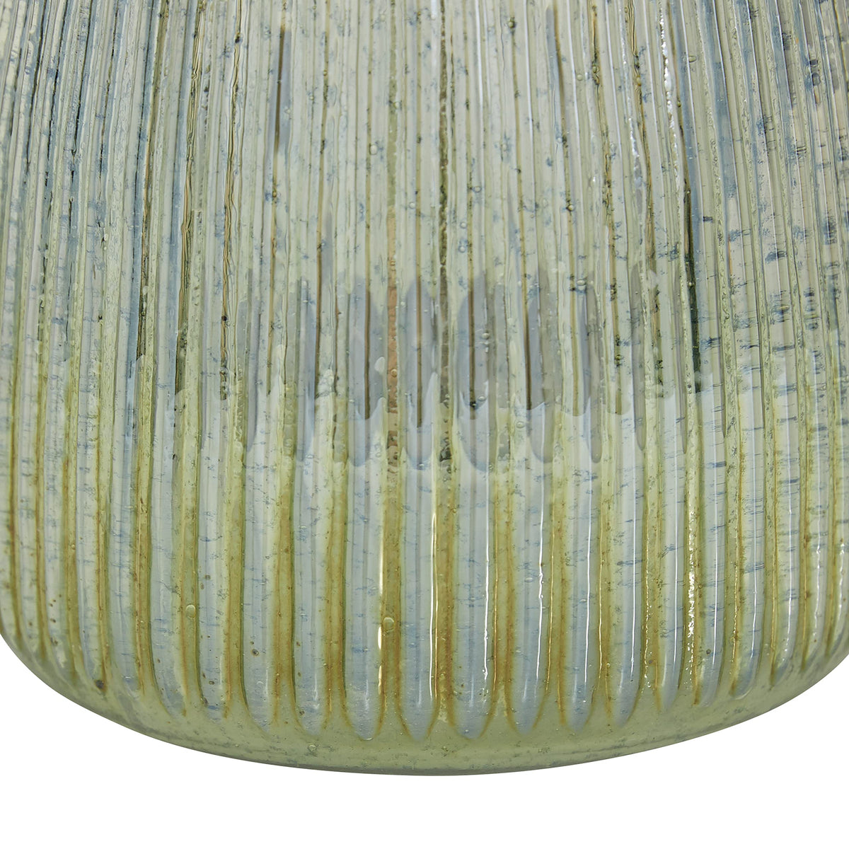 Deco 79 Glass Round Candle Holder, 6" x 6" x 7", Multi Colored