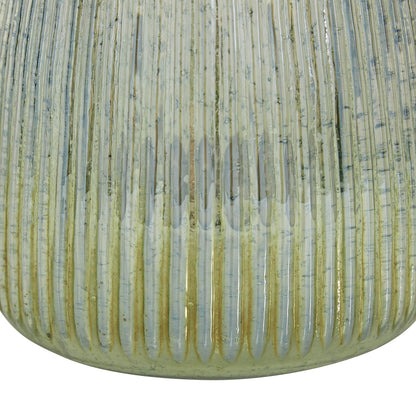 Deco 79 Glass Round Candle Holder, 6" x 6" x 7", Multi Colored