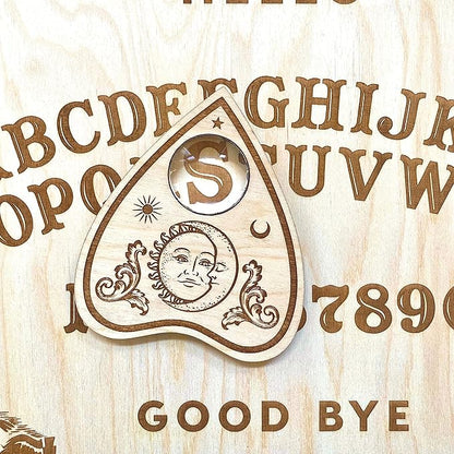 Medium Classic - Wooden Spirit Board - Spirit Board - Handmade Talking Spirit Board With Wooden Planchette - Handmade Wooden Premium Quality Talking Board (Medium Classic Style)
