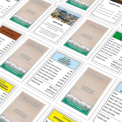 Monopoly Board Game - Fort Lauderdale FL Edition : 2-6 Players Family Board Games for Kids and Adults Board Games for Kids 8 and up for Kids and Adults Ideal for Game Night