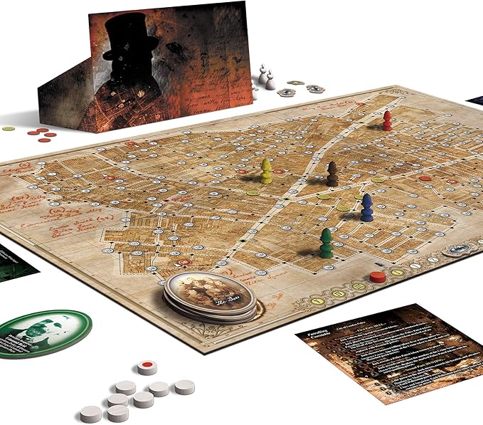 Letters from Whitechapel Board Game Revised Edition | Strategy Game for Teens and Adults | Detective Board Game | Ages 13 and up | 2 to 6 Players | Average Playtime 90 Minutes | Made by Giochi Uniti