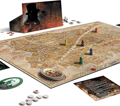 Letters from Whitechapel Board Game Revised Edition | Strategy Game for Teens and Adults | Detective Board Game | Ages 13 and up | 2 to 6 Players | Average Playtime 90 Minutes | Made by Giochi Uniti