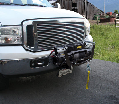 Champion Power Equipment 12,000-lb.Truck/SUV Synthetic Rope Winch Kit with Speed Mount