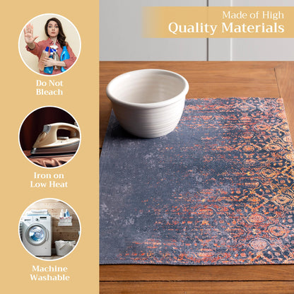 Maison d' Hermine Placemats Set of 4 100% Cotton Washable Cloth Place Mats, Reusable Table Mats for Thanksgiving Christmas Decorations Kitchen Dining Party Wedding Restaurant (Imperfection, 13" x 19")