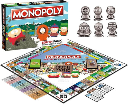 Monopoly South Park | Based on Comedy Central South Park Show | Featuring Familiar Locations Episodes and Characters | Officially-Licensed &amp Collectible Monopoly