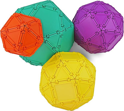 3D Building Set for Learning Math Includes Many Online Activities Jumbo Size 512-pc Made in USA