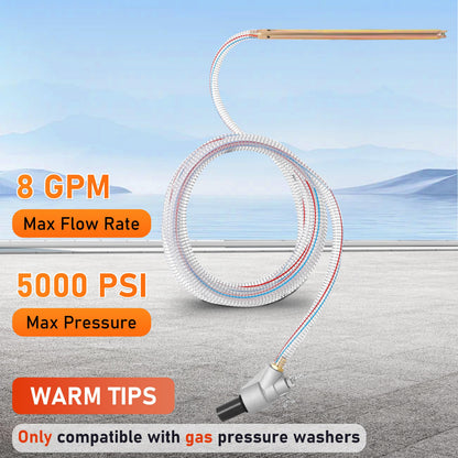 RIDGE WASHER Pressure Washer Sandblasting Kit, Dustless-Wet Sand Blaster for Pressure Washers, 5000 PSI, 8.0 GPM, 1/4 Inch Quick Connect