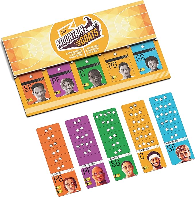 Basketboss - Strategy - Auction Board Game - Sports Board Game - 2-5 Players - 40 Minutes Play Time