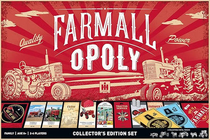 MasterPieces Farmall Opoly Board Game - Officially Licensed Farm-Themed Family Game - Ages 8+