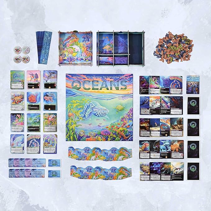 Northstar Game Studio Oceans Board Game - Beautiful Strategy Ecosystem Game | Families Teens &amp Adults - 2-4 Players Age 12+ 90 Mins