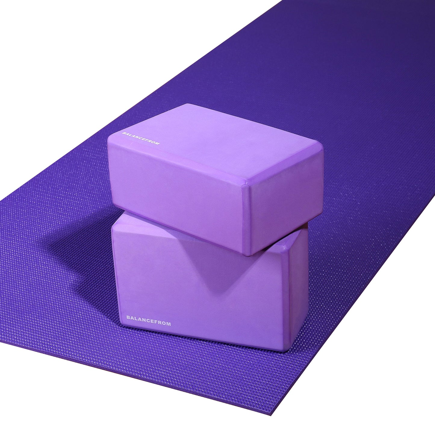 Fitvids Set of 2 High Density Yoga Blocks, 9"x6"x4" Each, Pair, Multiple Colors