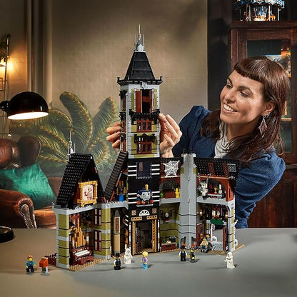 LEGO Icons Haunted House Building Set Creative Craft for Adults and Family Haunted House DIY Project to Build Together Includes 10 Minifigures 10273