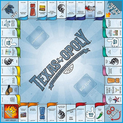 Late for the Sky Texas-opoly Game 96 months to 9600 months
