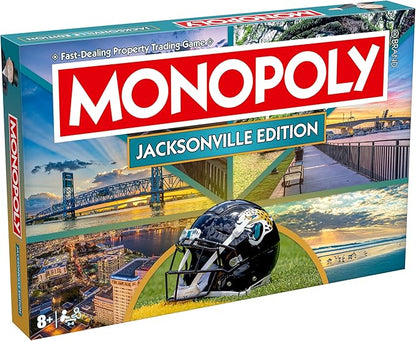 Monopoly Board Game – Jacksonville FL Edition: 2-6 Players Family Board Games for Kids and Adults Board Games for Kids 8 and Up Ideal for Game Night