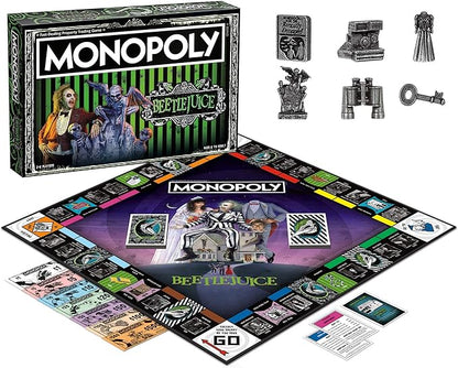 Monopoly Beetlejuice Board Game | Based on The 80’s Fantasy Film Beetlejuice | Officially Licensed Beetlejuice Merchandise | Themed Classic Monopoly Game