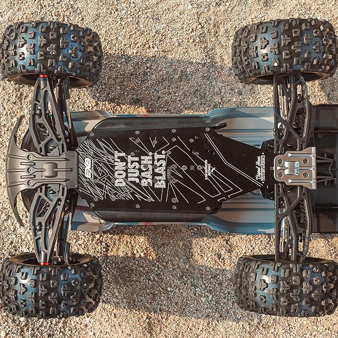 ARRMA RC Truck 1/8 KRATON 4X4 6S BLX BRUSHLESS V6 Speed Truck RTR (Lipo Battery and Charger Not Included) (Blue/Orange) ARA8608V6T1