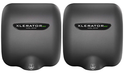 XLERATOReco XL-GR-ECO 1.1N High Speed Commercial Hand Dryer, Excel Dryer, Graphite Textured Cover, Automatic Sensor, Surface Mount, Noise Reduction Nozzle, LEED Credit, No Heat, 110/120V (2 PK)