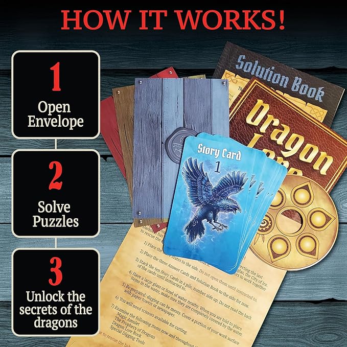 MindWare Dig It Up! Crack The Crate Board Game for 1 or More Players – Bring The Thrill of Escape Rooms Home – for Adults &amp Kids 8 &amp Up