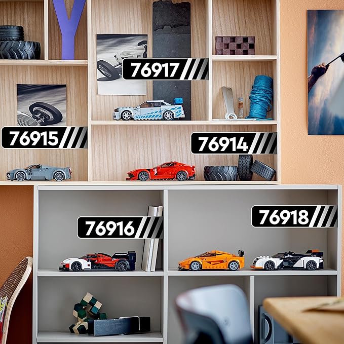 Speed Champion Ferrari 812 Competizione 76914 Toy Blocks Present Racing Car Vehicle Glue Boys Ages 9 and Up
