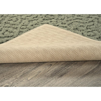 Garland Rug Ivy 6 Ft. X 9 Ft. Sage Green Floral Solid Color Area Rug - Durable, Stylish, and Soft Rug for Living Rooms, Hallways, Bedrooms, and High-Traffic Areas