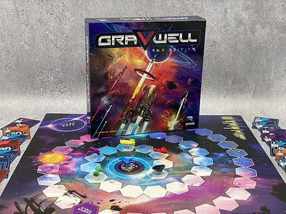 Renegade Game Studios Gravwell 2nd Edition Escape a Black Hole 2-6 players Ages 10+ Playing time 30-45 minutes