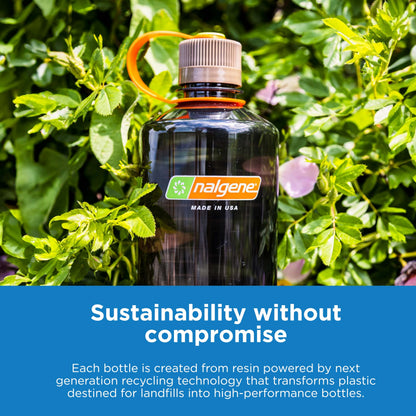 Nalgene Leak Proof Tritan BPA-Free Water Bottle - 32 oz Wide Mouth - Made in the USA for Outdoor Use & Daily Hydration (Amethyst)