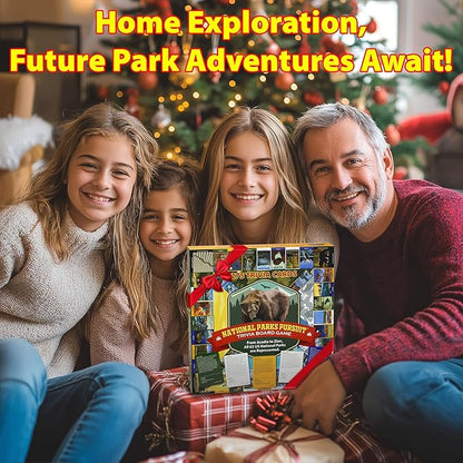 National Parks Pursuit - Fun Family Trivia Board Game for Kids and Adults