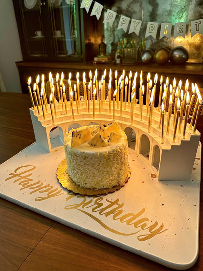 Celebration Stadium Tall Gold Birthday Candles for Cake and Table Decorations, Perfect for Milestone Special Day, Elegant Gold Birthday Candles, Ideal for Celebrations, 100 Pieces, 3.25 Inches