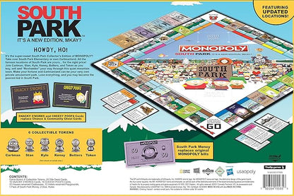 Monopoly South Park | Based on Comedy Central South Park Show | Featuring Familiar Locations Episodes and Characters | Officially-Licensed &amp Collectible Monopoly