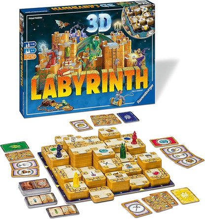 Ravensburger 3D Labyrinth Family Board Game | Easy to Learn Puzzle Game | Engaging Brain Teaser for Kids &amp Adults | Unique Replay Value