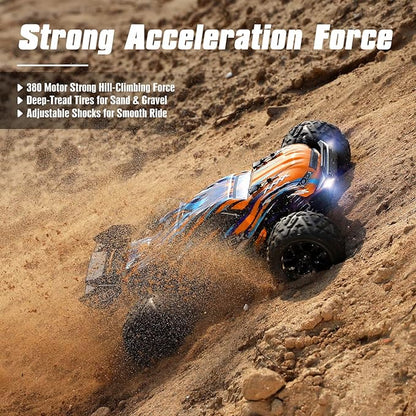 HAIBOXING 1:18 Scale RC Car All Terrain Remote Control Truck 4WD 36KM/H High Speed Hobby Grade Electric RC Car for Adults and Kids with Two Batteries Waterproof Off-Road RC Buggy RC Vehicle