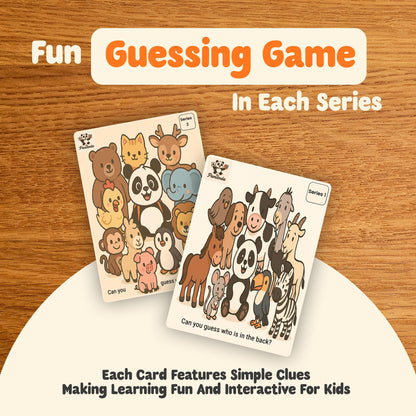 Touch & Feel Textured Animal Flashcards – Montessori Sensory Cards with Embossed Letters for Toddlers | Speech Development, Visual Learning, Travel Friendly Play & Party Favor (Series 1)