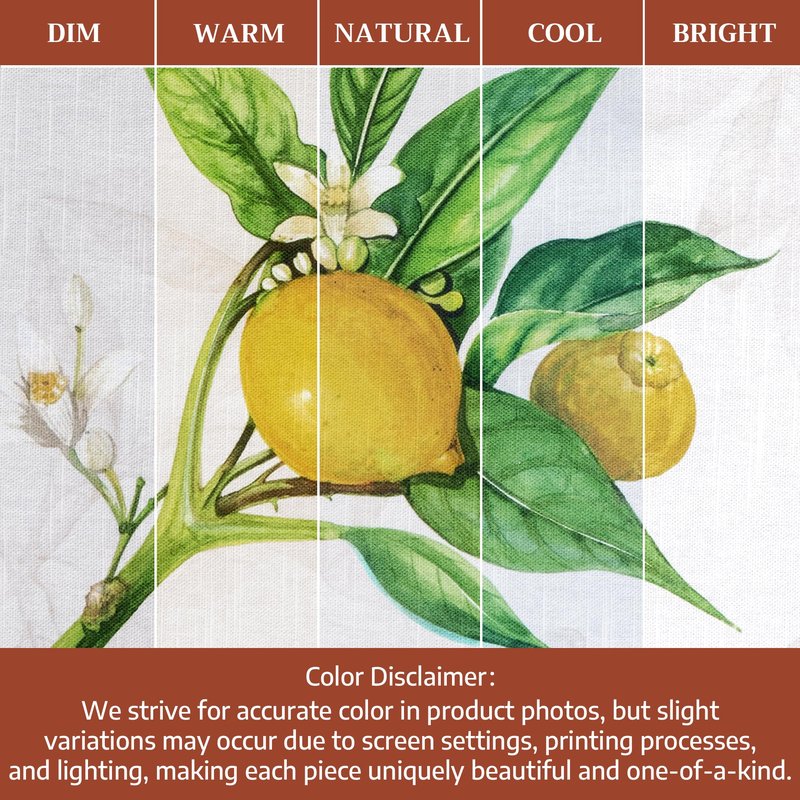 Maison d' Hermine Table Cloth Round Table 100% Cotton 63 Round Inches Tablecloth Reusable Decorative for Dining Kitchen Room Farmhouse Home Gifts for Mothers Day Spring Summer - Limoncello