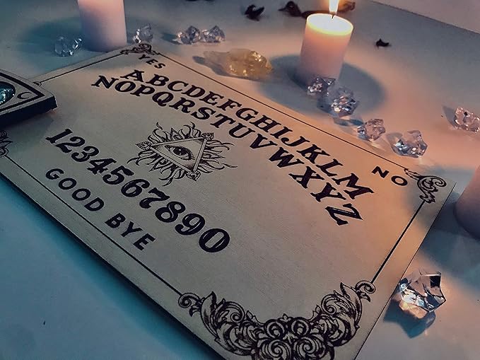 Large Spirit Board - Handmade Talking Board with Wooden Planchette - Premium Quality All Seeing Eye Board