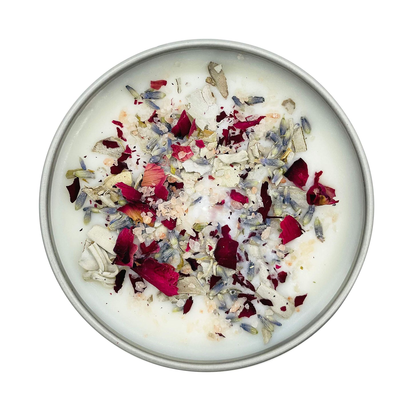 TOMOKO White Sage Scented Candle with Rose, Lavender! Healing, Purifying, Meditating & Cleansing (White Sage, 3 Pack)