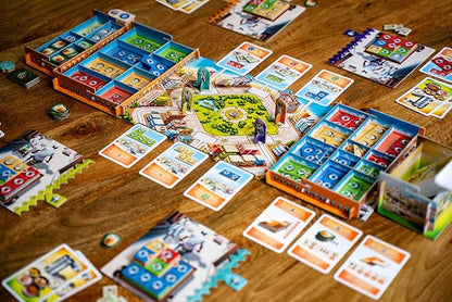 Queen Games Dabba Walla - Mumbai Food Express Strategy Board Game 2-4 Players Family Board Game